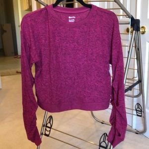 Zella cropped long sleeve top